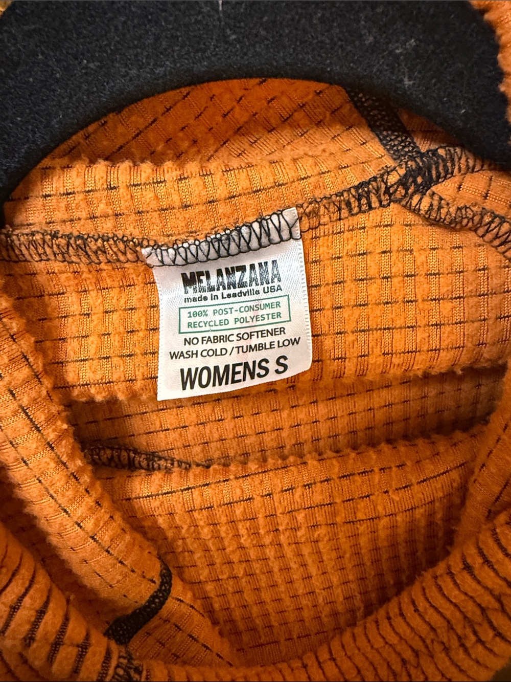 Melanzana Orange Waffle-Knit Cowl Sweater dress - Picture 6 of 6